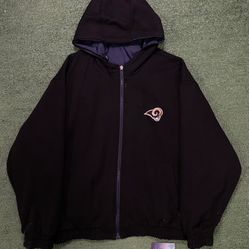 Vintage 1990s Los Angeles rams reversible jacket