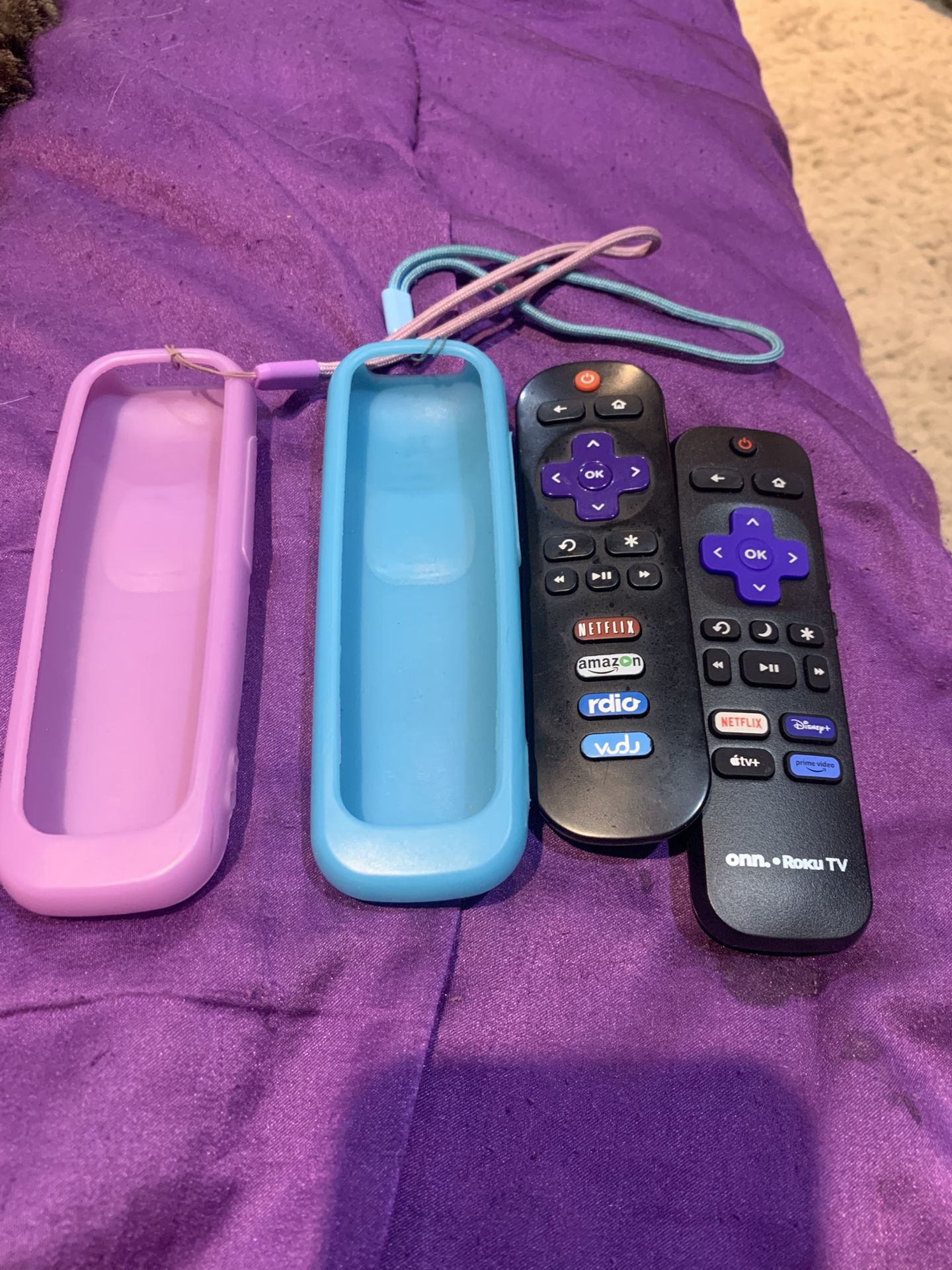 Tv Remote Control For A Roku Tv And Remote Control Case