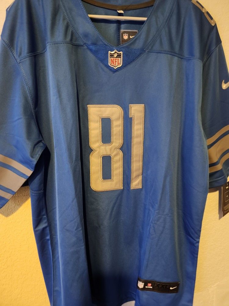 Calvin Johnson Detroit Lions Classic Football Jerseys/XXXL/XXL