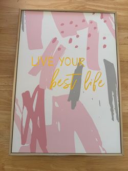 Live Your Best Life Framed Wall Art