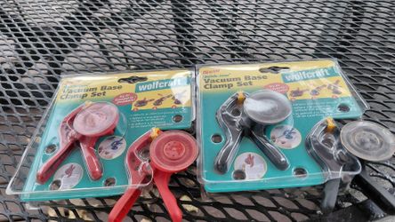 Wolfcraft vacuum base clamp set