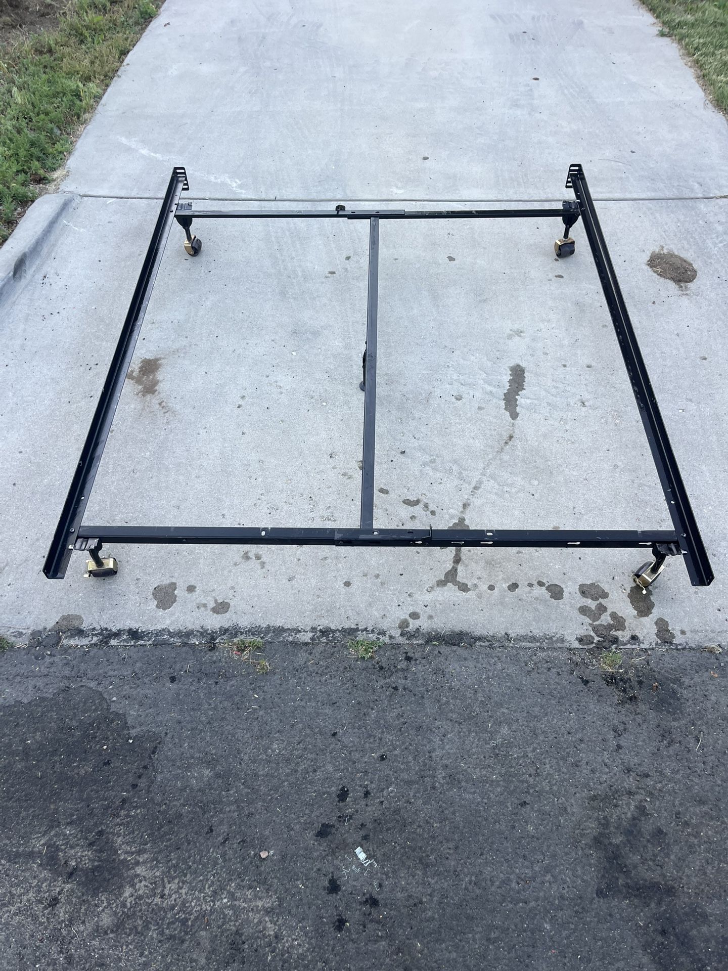 Queen metal bed frame