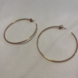 14k Rose Gold Hoop Earrings 