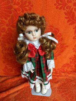 Noel porcelain Christmas doll
