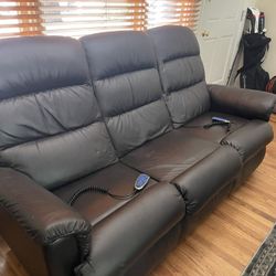 Lazy boy Sofa W Power Recline Ends