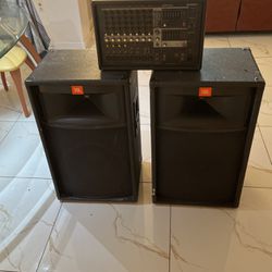 Yamaha Emx Power Mixed With Jbl Speakers 