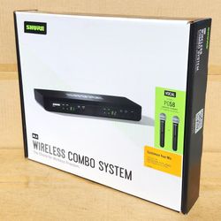 Shure Dual Handheld Wireless Microphone System PG58 BLX288/PG58 Karaoke DJ Live 300 Ft. Range 🚨 Payment Options Available 🚨 No Credit Needed 🚨
