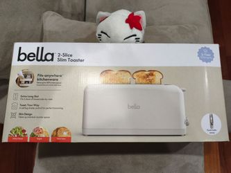 Bella 2-Slice Slim Toaster Oatmilk Brand New Sealed