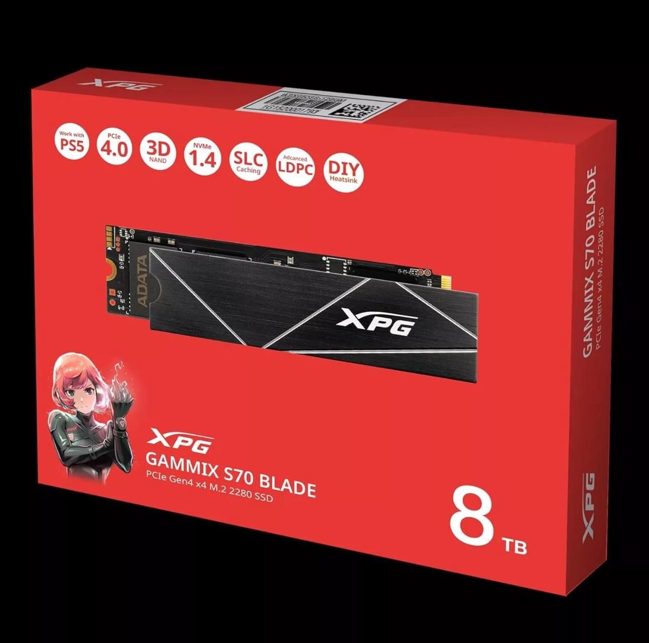 6504289 ADATA XPG gammix S70 Blade 4TB Gen 4 X4 for ps5