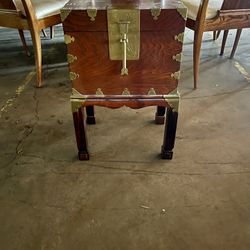 Asian Chest On Mounting Table 