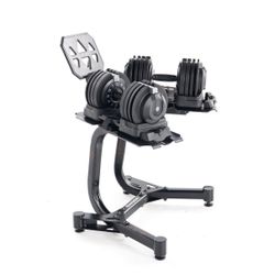 Echelon Adjustable Dumbbells 752 Set with Stand Brand New In Box 