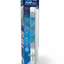 Arctic Air Tower +: Electric Portable Cooling Fan, Quiet Operation, 4 Speeds, Black, 103 CFM,