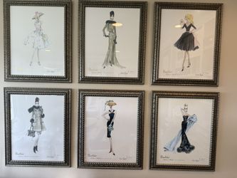 Barbie Fashion Model Prints By Robert Best. Limited Edition. Signed And Numbered
