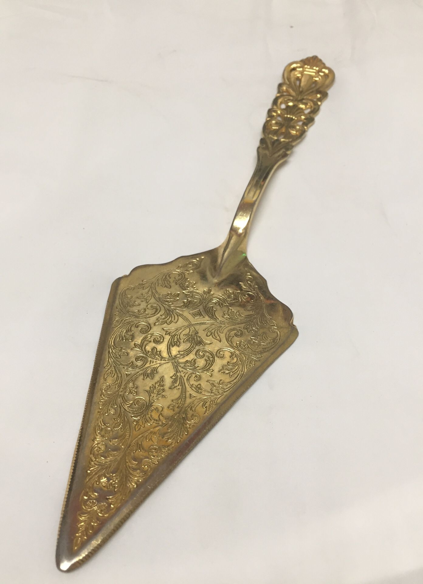 Gold Plated Cake Knife