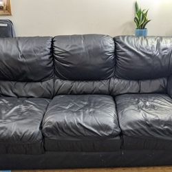 Black Leather Couches