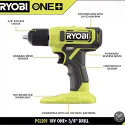 New ONE+ 18V Cordless 3/8 in. Drill/Driver Kit with 1.5 Ah Battery and Charger