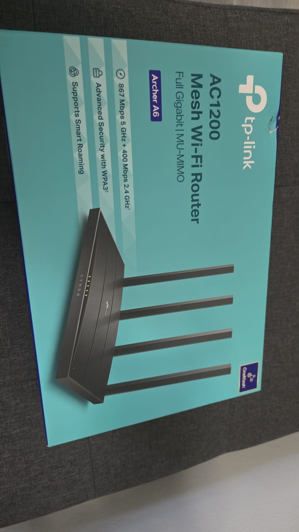 TP-Link Archer A6 AC1200 Mesh Wi-Fi Router (New)