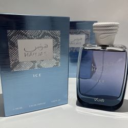 Rasasi Hawas Ice EDP  3.4 Oz Perfume For Men 