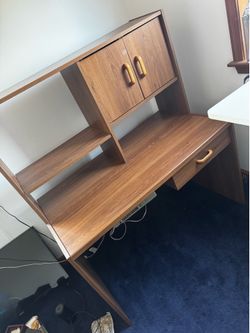 Brown desk