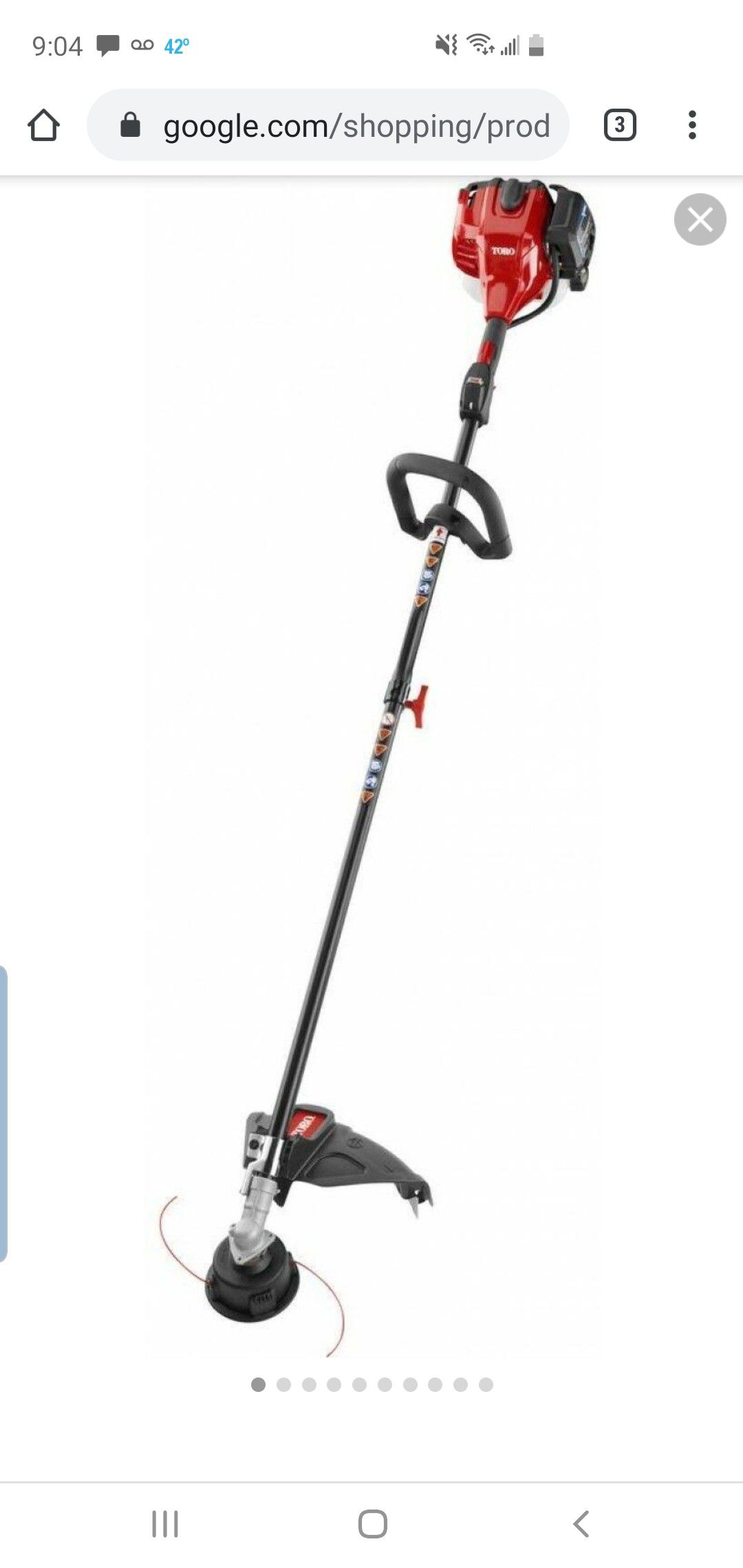 Toro 2-Cycle 25.4cc Attachment Capable Straight Shaft Gas String Trimmer