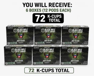 Black Rifle Coffee Company Just Black Medium Roast 6-Pack
