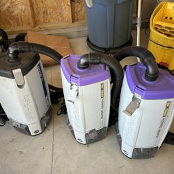 3 Backpack Vacuums (Read The Description)