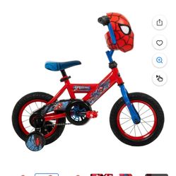 Huffy 12" Marvel Spider-Man Kids' Bike, Fits Riders 3'1" - 3'5", Red