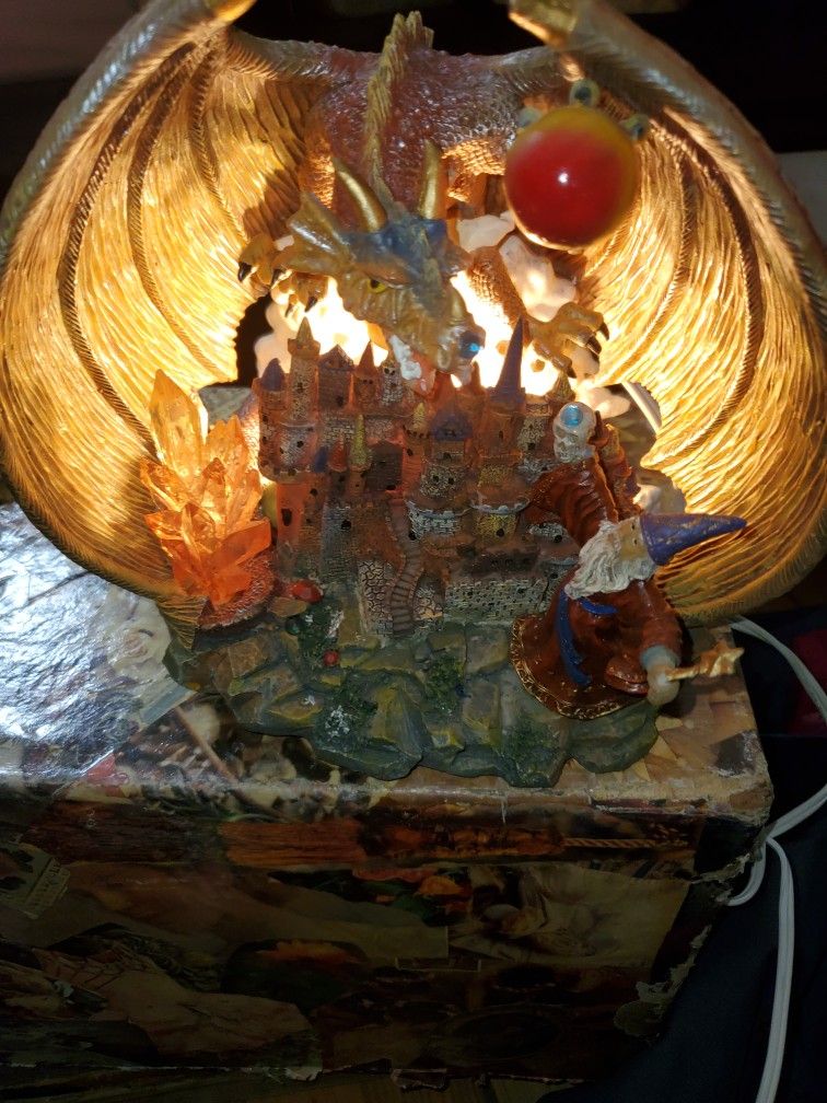 dragon figurine light up