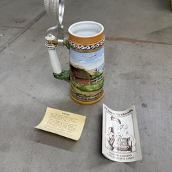 1982 Norman Rockwell "Looking Out To Sea" porcelain Collector's Stein