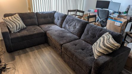 Modular Sectional Couch Charcoal