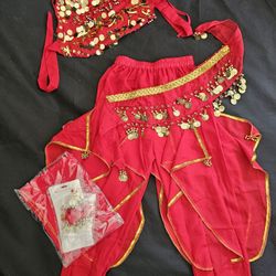 New Kids Belly Dancer Costume Size M