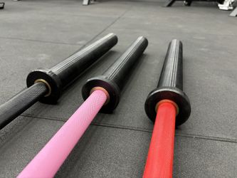 Olympic CrossFit Barbell | Red, Black, Pink | 1,500 Weight Capacity 🔥 Vesta Fitness