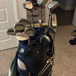 Wilson Pro Staff OS Clubs (WHOLE SET) Comes With Driver, Irons 3-pitching Wedge + 3 Wood 5 Wood, 60 Degree And Putter