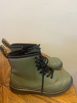 Green Doc Marten Boots