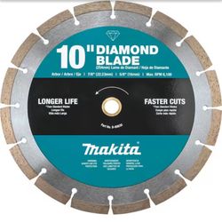 Makita 10 in. Segmented Rim Diamond Blade for General Purpose