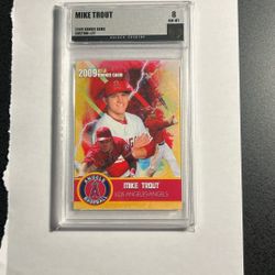 Mike Trout 2009 Gold Rookie Graded Card