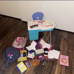 American Girl Doll- Animals, christmas accessories, school accessories, and Kitchen with accessories 