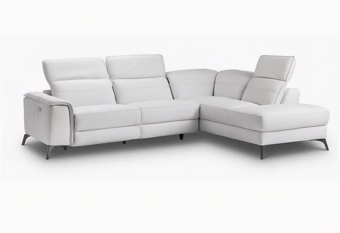 Leather sectional