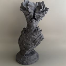 “The Last of Us Clicker Bust Statue – 6.5" 3D Printed Figure”