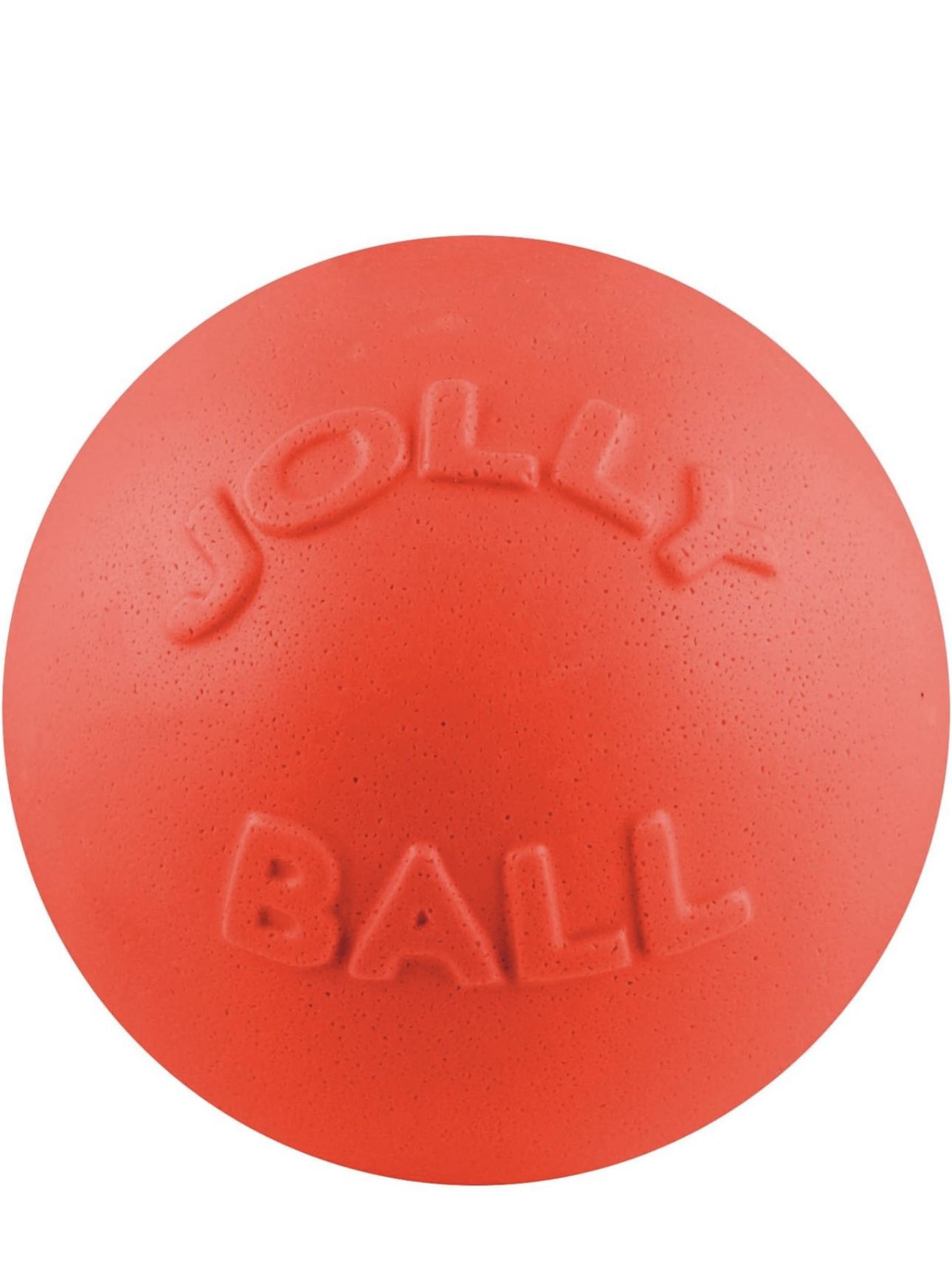 Jolly Pets Bounce-n-Play Dog Toy Ball, 8 Inches/Large, Orange, (Model: 2508 OR)