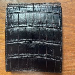 Final Price Drop!!  Black Lucchese Hipster Crocodile Wallet