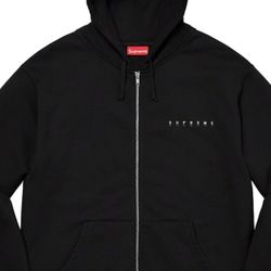 Supreme Globe Zip Up Hoodie Medium