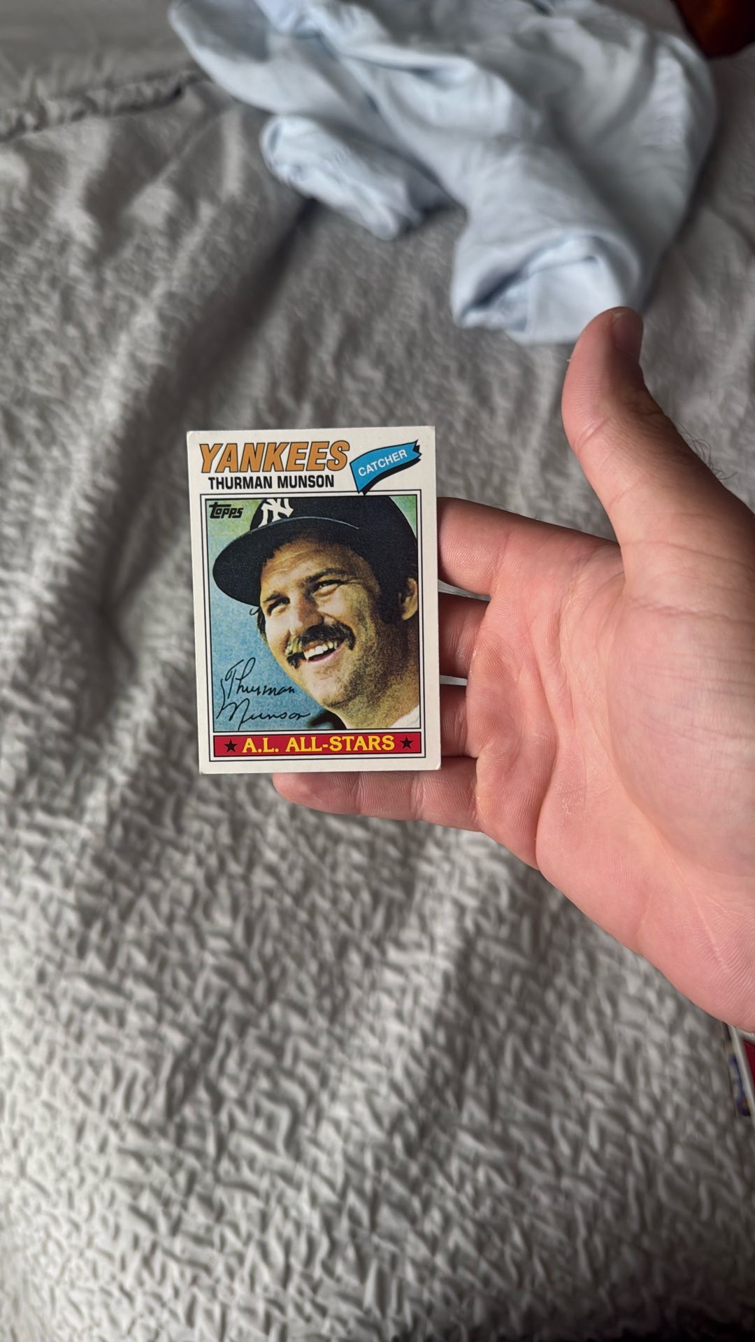 Vintage Thurman Munson Topps Yankees Baseball Card