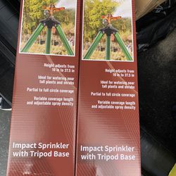 Impact Sprinkler With Tripod 2 Sets