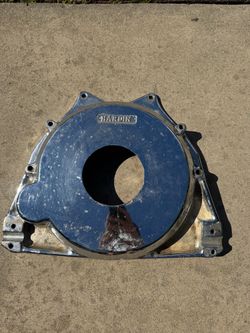 Hardin nicson marine rear mounting plate for an Oldsmobile 455 big-block V8 engine for a marine jet-drive engine