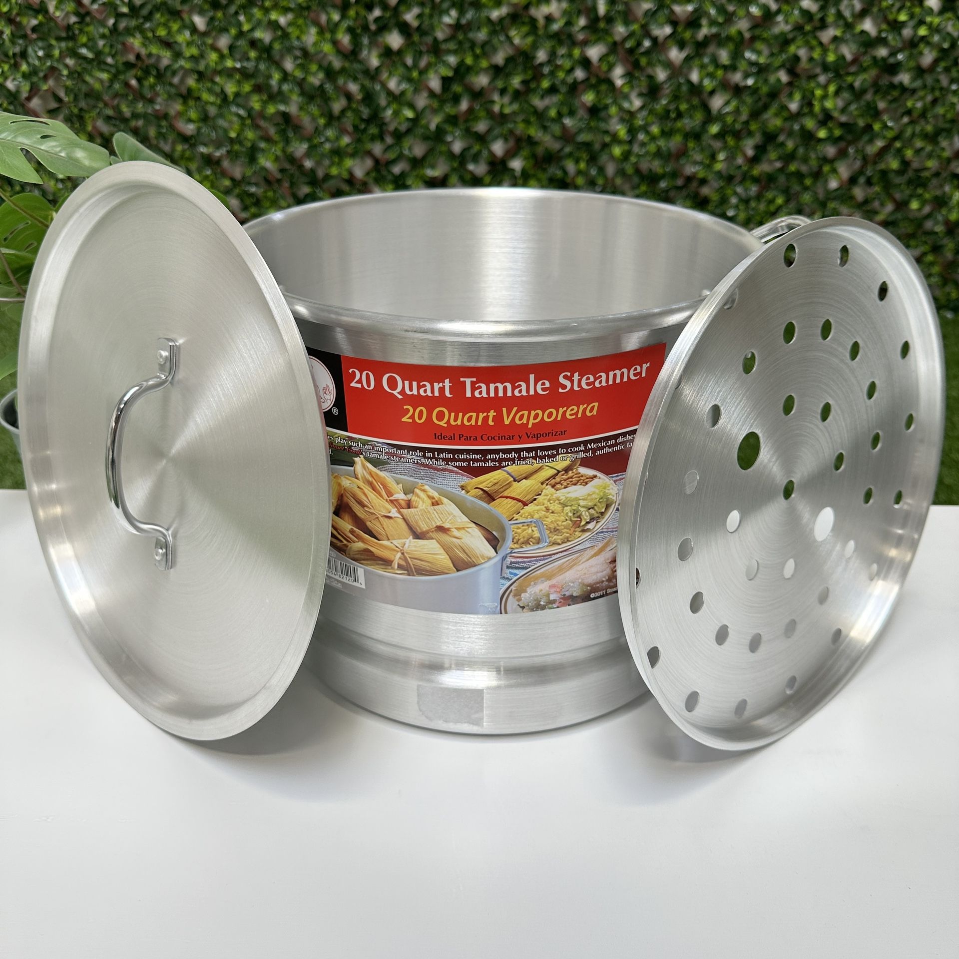 Olla Para Tamales 20qt Con Steamer Rack Tamalera Vaporera Ollas Olla