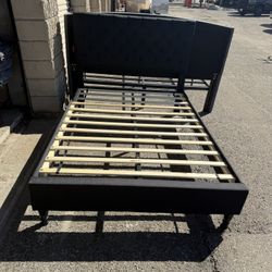 Full Size Black Bed Frame. Mint Condition. 