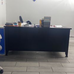 Solid Mahogany Wood Desk Office Home File Cabinet Drawers 