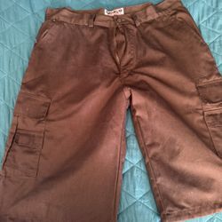 Brown Cargo Shorts 