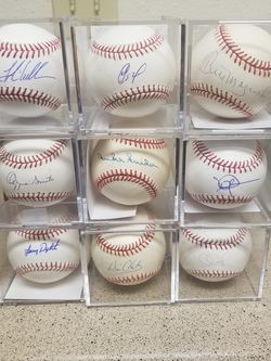 Autographed baseballs